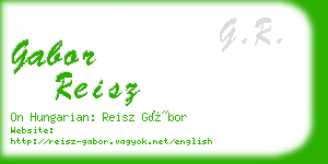 gabor reisz business card